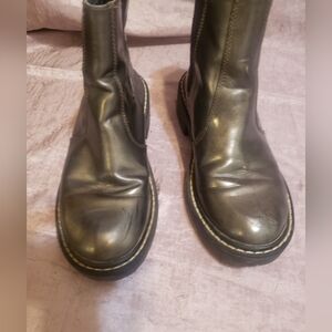Forever 21 Chelsea Boots - Metallic Grey/Bronze - Size 8
